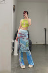 CONSTANÇA ENTRUDO Ocean Miracle Print Mesh Skirt SS23_SKI06